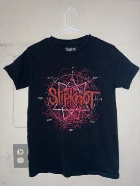 Slipknot Black Red Graphic Tee Mens Small Double Sided Band Shirt